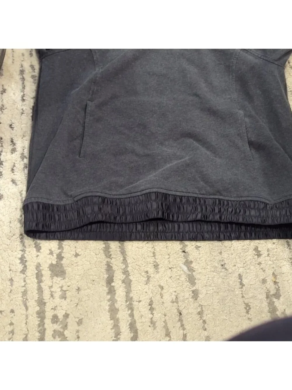 Lululemon all good Heathered Grey pullover Hoodie
